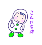 推し活♪ゆきだるま♪緑♪（個別スタンプ：25）