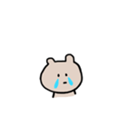 シンプルくま1（個別スタンプ：4）
