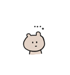 シンプルくま1（個別スタンプ：5）