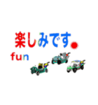 青色パトロール 文字大きめ（個別スタンプ：10）