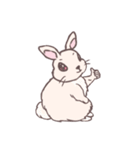 茶うさぎさんと白うさぎさん（個別スタンプ：9）