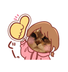 毎日つかえる真顔ねこスタンプ（個別スタンプ：1）