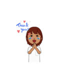 女の子からのメッセージ（個別スタンプ：4）