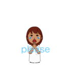女の子からのメッセージ（個別スタンプ：5）