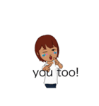 女の子からのメッセージ（個別スタンプ：6）