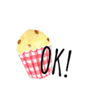 くまとカップケーキ（個別スタンプ：2）