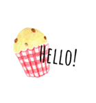 くまとカップケーキ（個別スタンプ：4）