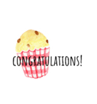 くまとカップケーキ（個別スタンプ：12）