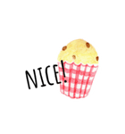 くまとカップケーキ（個別スタンプ：15）