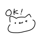 いろんな顔のねこみたいなやつ（個別スタンプ：4）