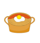 フードステッカー(食べるのが一番)（個別スタンプ：2）
