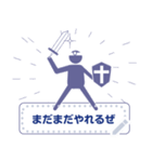 レトロRPGゲーム好きピクト ver message 紫（個別スタンプ：16）