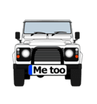 4WD乗りの為の日常英会話スタンプ(white2)（個別スタンプ：1）