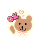 ふわクマくんのスタンプ♡（個別スタンプ：8）