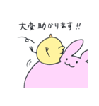 【敬語・丁寧】ひよこと仲間たち（個別スタンプ：17）