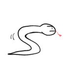 白蛇へびたくん（個別スタンプ：9）