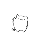 まんまるぽよっこ。ねこ。（個別スタンプ：1）