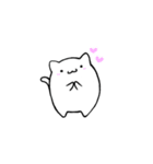 まんまるぽよっこ。ねこ。（個別スタンプ：5）