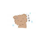 茶色のわんこ（個別スタンプ：1）