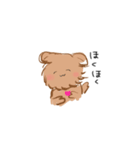 茶色のわんこ（個別スタンプ：3）