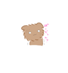 茶色のわんこ（個別スタンプ：5）