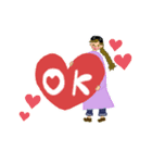 comiちゃんと ひゅうまちゃん（個別スタンプ：3）