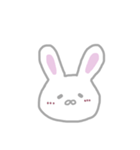 かわいい白うさぎ‪ꪔ̤̮（個別スタンプ：2）