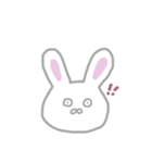 かわいい白うさぎ‪ꪔ̤̮（個別スタンプ：4）