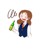 酒クズお嬢様2軒目（個別スタンプ：16）
