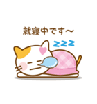 ミケ猫「きゅん」の日常（個別スタンプ：16）