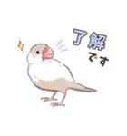 文鳥のきもち（個別スタンプ：7）