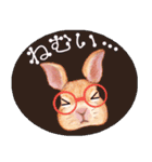 【うさぎ】動く！ペットたち（個別スタンプ：18）