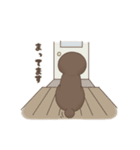 ブラウンプードル1-3（個別スタンプ：12）