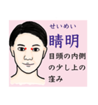 鍼灸師用！頭部、顔、頸のLINEスタンプ（個別スタンプ：11）