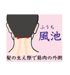 鍼灸師用！頭部、顔、頸のLINEスタンプ（個別スタンプ：21）