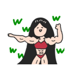 筋肉マメ子（個別スタンプ：10）