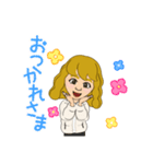 Blonde girl KTR（個別スタンプ：3）