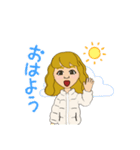 Blonde girl KTR（個別スタンプ：4）