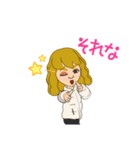 Blonde girl KTR（個別スタンプ：15）