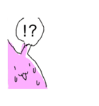 ニートうさぎの4コマまんがスタンプ（個別スタンプ：3）