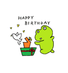 かえるとぶたさん（個別スタンプ：7）