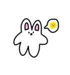 うさぎ喋りませんので（個別スタンプ：2）