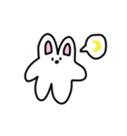 うさぎ喋りませんので（個別スタンプ：3）