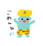 こどもの絵 ちび鬼（個別スタンプ：7）