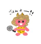 こどもの絵 ちび鬼（個別スタンプ：13）