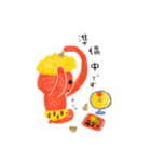 こどもの絵 ちび鬼（個別スタンプ：21）