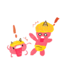 こどもの絵 ちび鬼（個別スタンプ：25）