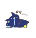 黒猫ぶらぼうのテニスライフ（個別スタンプ：18）