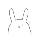うさぎ楽しそう（個別スタンプ：1）