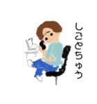 女性の日常生活の絵のスタンプ（個別スタンプ：2）